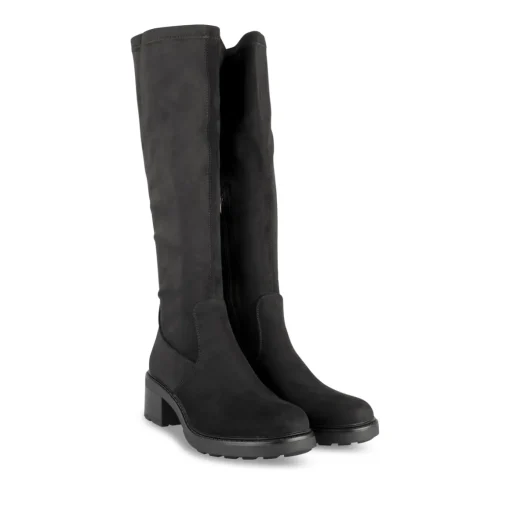 Bottes NOIR Femme Motif Uni Fermeture éclair
