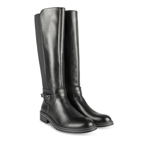 Bottes NOIR Femme Motif Uni Fermeture éclair