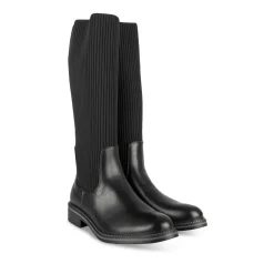 Bottes NOIR Femme Motif Uni A Enfiler