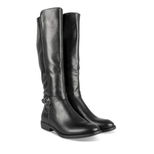 Bottes NOIR Femme Motif Uni Fermeture éclair