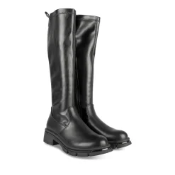 Bottes NOIR Femme Motif Uni Fermeture éclair