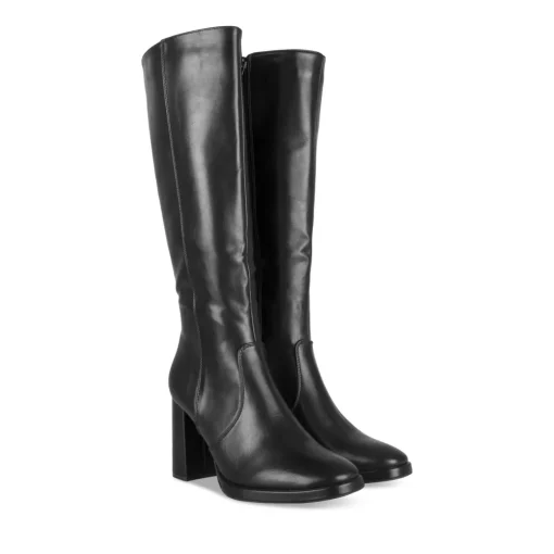 Bottes NOIR Femme Motif Uni Fermeture éclair