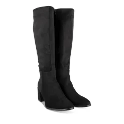 Bottes NOIR Femme Motif Uni Fermeture éclair