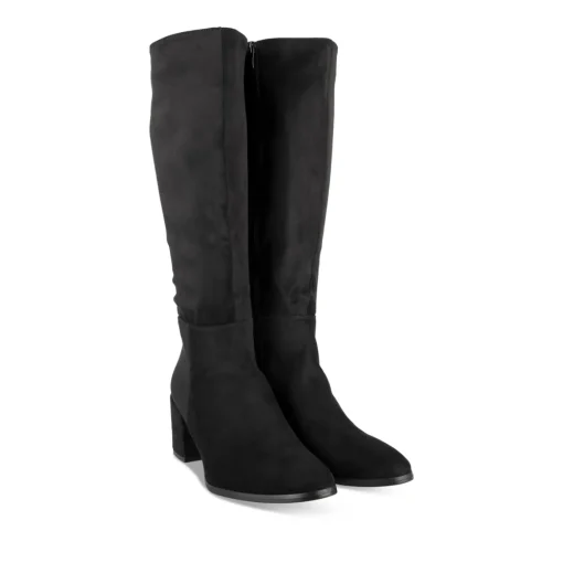 Bottes NOIR Femme Motif Uni Fermeture éclair