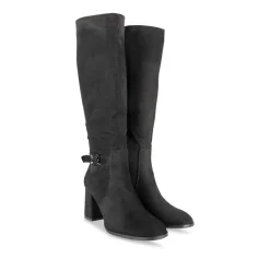 Bottes NOIR Femme Motif Uni Fermeture éclair