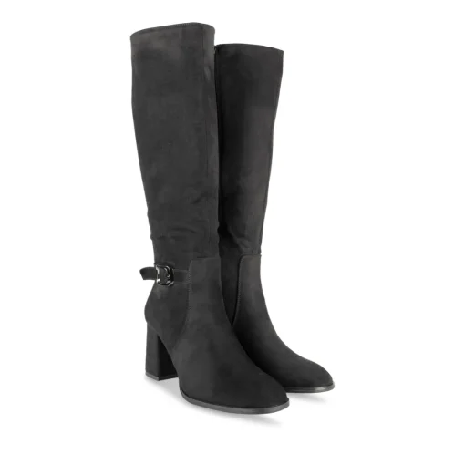Bottes NOIR Femme Motif Uni Fermeture éclair