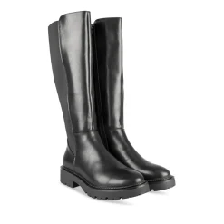 Bottes NOIR Femme Motif Uni A Enfiler