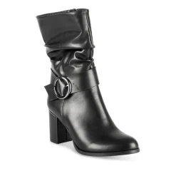 Bottes NOIR Femme Motif Uni Fermeture éclair