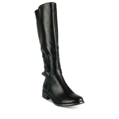 Bottes NOIR Femme Motif Uni Fermeture éclair