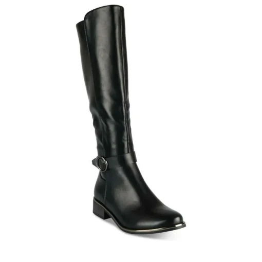 Bottes NOIR Femme Motif Uni Fermeture éclair