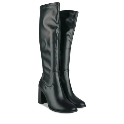 Bottes NOIR Femme Motif Uni Fermeture éclair