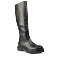Bottes NOIR Femme Motif Uni Fermeture éclair