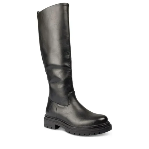 Bottes NOIR Femme Motif Uni Fermeture éclair