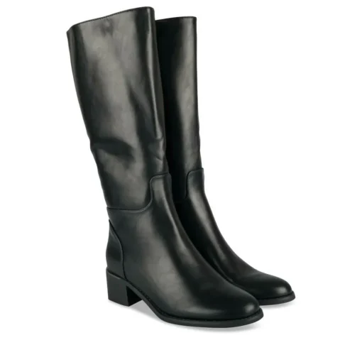 Bottes NOIR Femme Motif Uni Fermeture éclair