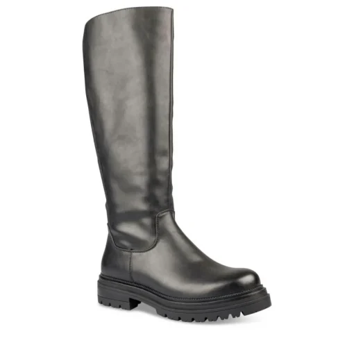 Bottes NOIR Femme Motif Uni Fermeture éclair