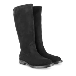 Bottes NOIR Femme Motif Uni A Enfiler