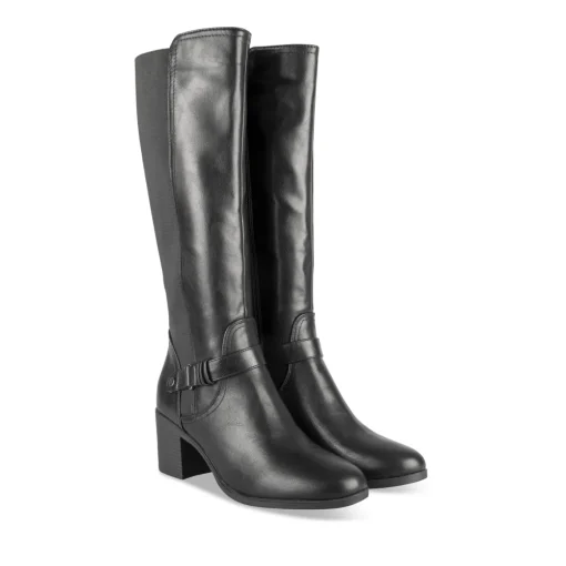 Bottes NOIR Femme Motif Uni Fermeture éclair