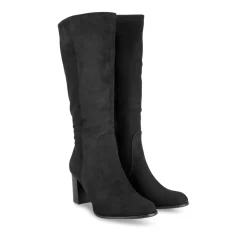 Bottes NOIR Femme Motif Uni Fermeture éclair