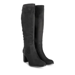 Bottes NOIR Femme Motif Uni Fermeture éclair