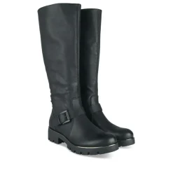 Bottes NOIR Femme Motif Uni Fermeture éclair