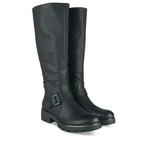 Bottes NOIR Femme Motif Uni Fermeture éclair