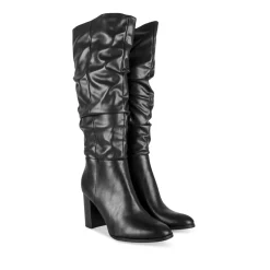 Bottes NOIR Femme Motif Uni Fermeture éclair