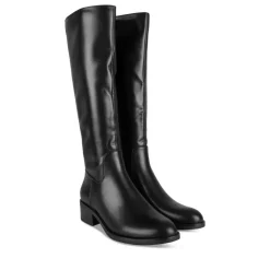 Bottes NOIR Femme Motif Uni Fermeture éclair