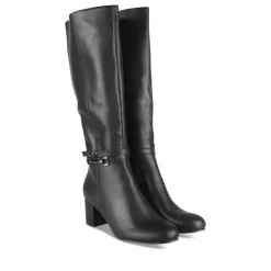 Bottes NOIR Femme Motif Uni Fermeture éclair