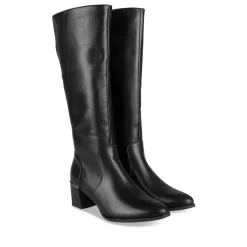 Bottes NOIR Femme Motif Uni Fermeture éclair