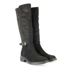 Bottes NOIR Femme Motif Uni A Enfiler