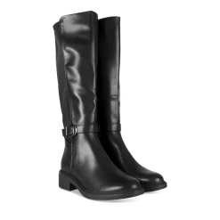 Bottes NOIR Femme Motif Uni A Enfiler