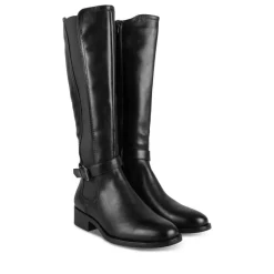 Bottes NOIR Femme Motif Uni Fermeture éclair