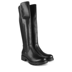 Bottes NOIR Femme Motif Uni Fermeture éclair