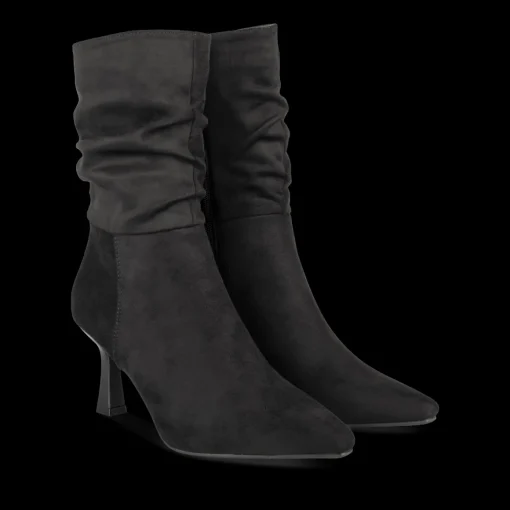 Bottes NOIR Femme Motif Uni Fermeture éclair