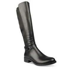 Bottes NOIR Femme Motif Uni Fermeture éclair