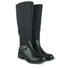 Bottes NOIR Femme Motif Uni Fermeture éclair