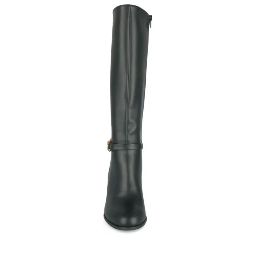 Bottes NOIR Femme Motif Uni Fermeture éclair