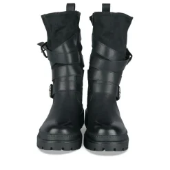 Bottes NOIR Femme Motif Uni Fermeture éclair