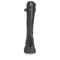 Bottes NOIR Femme Motif Uni Lacets