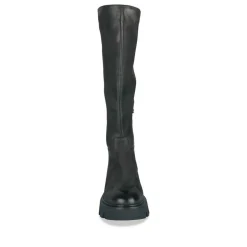 Bottes NOIR Femme Motif Uni Fermeture éclair