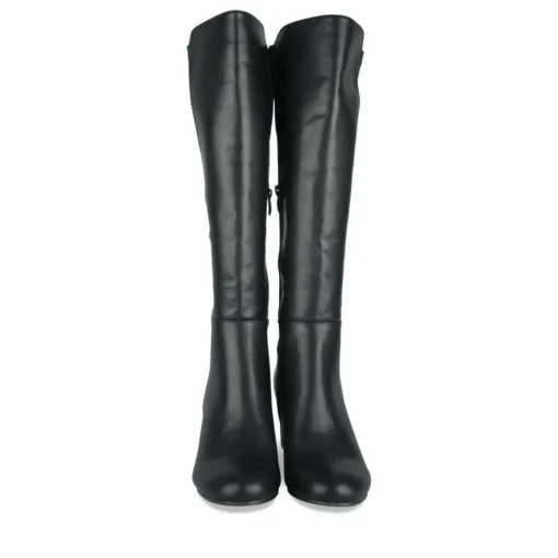 Bottes NOIR Femme Motif Uni Fermeture éclair
