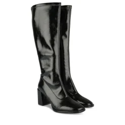 Bottes NOIR Femme Motif Uni Fermeture éclair