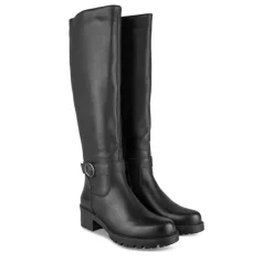 Bottes NOIR Femme Motif Uni Fermeture éclair