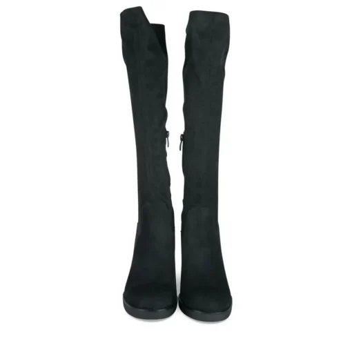 Bottes NOIR Femme Motif Uni Fermeture éclair