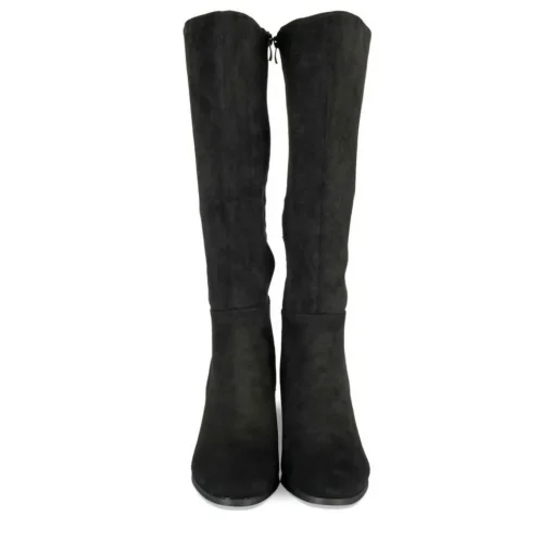 Bottes NOIR Femme Motif Uni Fermeture éclair