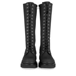 Bottes NOIR Femme Motif Uni Fermeture éclair