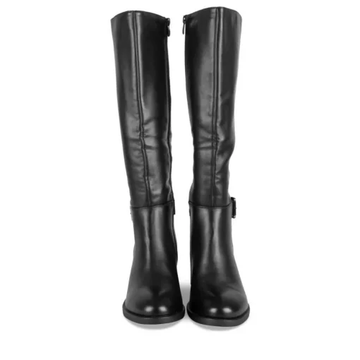 Bottes NOIR Femme Motif Uni Fermeture éclair