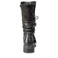Bottes NOIR Femme Motif Uni Fermeture éclair