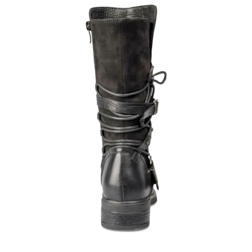 Bottes NOIR Femme Motif Uni Fermeture éclair