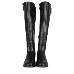 Bottes NOIR Femme Motif Uni Fermeture éclair